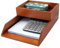 Whemyreat StöCkige Bandeja de madera, bandeja para cartas, A4, apilable, bandeja para documentos, 33 x 24 x 6 cm, bandeja de escritorio para papel A4, organizador de escritorio, madera, para oficina