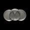 Lot de 10 porte-capsules ronds en plastique transparent pour pièces de monnaie de 40 mm