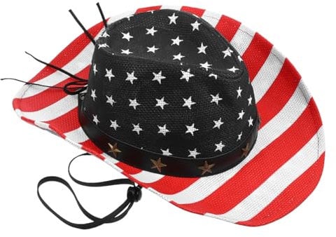 ERINGOGO Unabhängigkeitstagsmütze aus Denim mit Feiner Verarbeitung und Leicht zu Verstauen Patriotischer Hut für Nationale Party und Festliche Anlässe Kappenumfang 56-60cm
