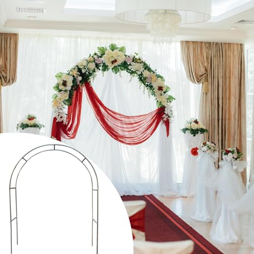 Gartenschau, Metall Garten Laube Arch Spalier for Klettern Pflanzen Hochzeiten 120-500x240x38-60cm Edelstahl(240x240x39cm)