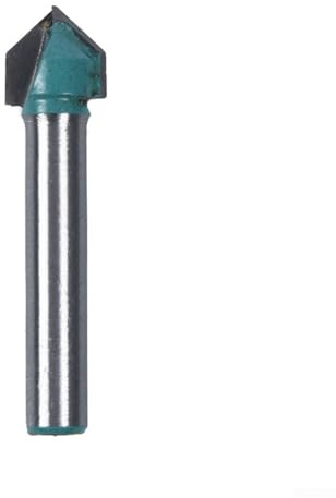 90-Grad-V-Nut-Fräser-Bit, 6 mm Schaft, Hartmetall, CNC-Gravur, Fräser für Holzbearbeitung, V-förmige Fase, Acryl, MDF, PVC