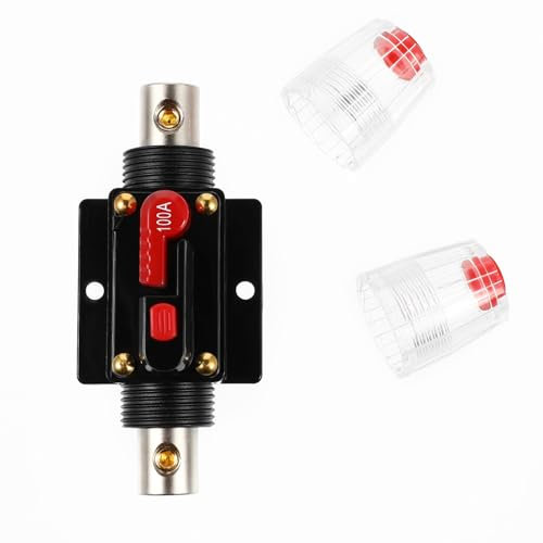 WINOMO Disjoncteur Intégré Fusible Support Audio de Voiture 100A pour Protection de Système 12V-24V DC