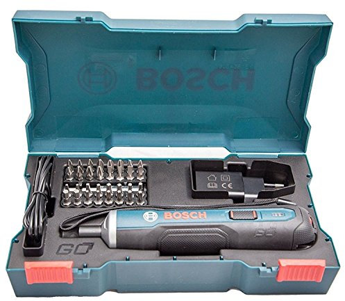 Bosch Kit visseuse sans fil Go 3.6 V 33 embouts, adaptateur et câble de recharge USB