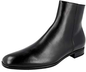 Prada Herren Schwarz Leder Stiefelette 2TC038 E18 F0002 42 EU/UK 8