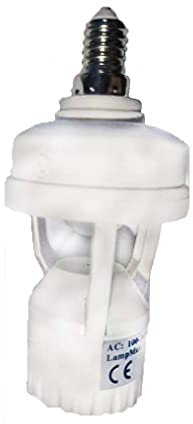 Douille à vis E14 pour ampoule LED PIR détecteur de mouvement infrarouge