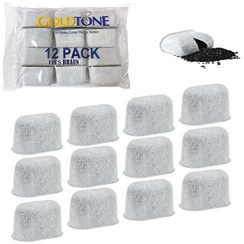 Goldtone, filtri a carbone attivo per l’acqua, adatti per macchine da caffè e birrifici Brun (confezione da 12)