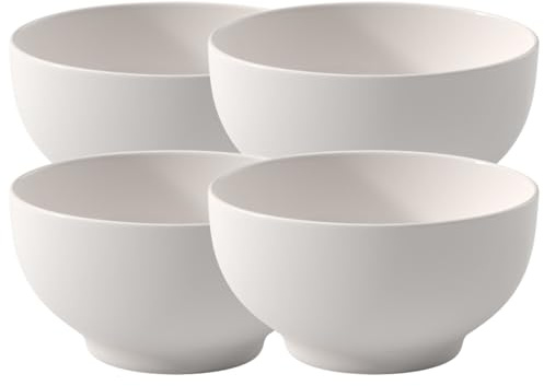 Villeroy & Boch New Cottage Basic Schalen 4er Set, 750 ml, French-Bol aus Premium Porzellan, Weiß
