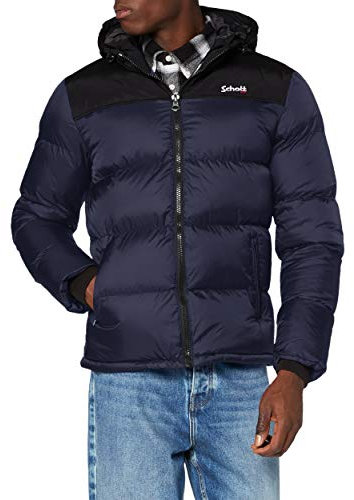 Schott NYC Mixte Utah2 Doudoune, Navy, L EU
