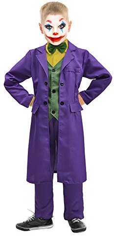 Ciao- Joker costume travestimento bambino originale DC Comics (Taglia 8-10 anni)