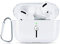 AKABEILA Cover per AirPods Pro 2019 Custodia Trasparente con Moschettone Silicone Morbido Protettiva Cover per AirPods Pro 1 Generation Case Motivo Carino LED Frontale Visibile