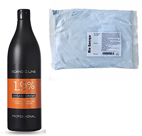 Scandic Line/Bio Energo Blondierung-Set besteht aus: 1 x 1 Liter Creme Oxydant 1,9% + 1 x 500 g Blondierung