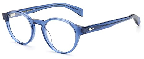 rag & bone RNB7042 Glasses, Blue, 48 for Men, azul