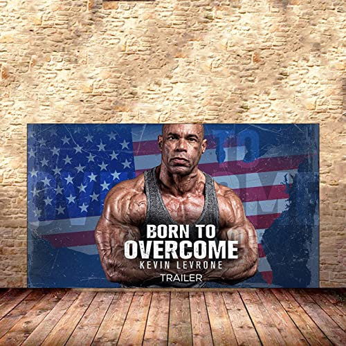 Hnyjyfa Kevin Levrone Poster Kraftprotz Bodybuilding Poster Trainings Poster Haus Fitness Deko Mann Übungs Motivzitat Gemäldedrucke Inspirierendes Wand Bilder Gym Poster 0318381