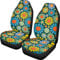 Wanyint Autositzbezug mit buntem Gänseblümchen-Blumenmuster, Hippie-Blumendruck, für Damen und Herren, SUV, LKW, Van und Limousine, Schalensitzschoner