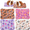 Hestya 4er Pack Ultraweiche Hundebetten Katzenkissen mit Süß Muster Wendbar Kleintier Fleece Bett Hund Käfig Unterlage Waschbar Verdickt Meerschweinchen Bett Matte (32 x 25 cm)