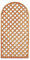 Pannello grigliato ad Arco in legno struttura a rombi impregnato divisorio giardini terrazzi balconi rampicanti 90x180 (1)