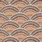 SCHÖNER LEBEN. Dekostoff Graphic Handdrawn Pattern Ethno Bögen Natur braun 1,40m