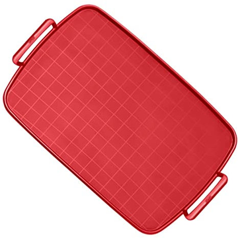 Microwave Grill Plate Silicone Microwave Baking Pan Nonstick Baking Pan Oven Baking Tray Toast Loaf Pan Bakeware Large Baking Mat Microwavable Bacon Tray Flat Dessert Silica Gel
