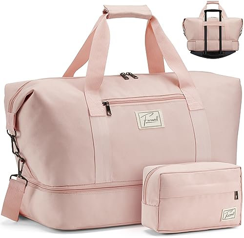 FAROWELL Overnight Hospital Bag, Travel Bags for Women, Pregnancy Baby Maternity Hospital Bag Holdall Duffle, Weekend Bags for Women, Easyjet Cabin Hand Luggage Underseat Weekender Duffel Womens