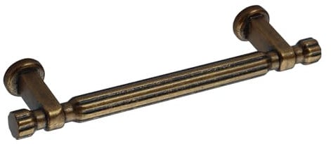 FURNIWARE Pack of 10 Vintage Drawer Handles, Antique Brass Cabinet Pulls Kitchen Door Handles Hardware Pulls Kitchen Cabinet Door Handles-96mm(3.8 Inch) Hole Center