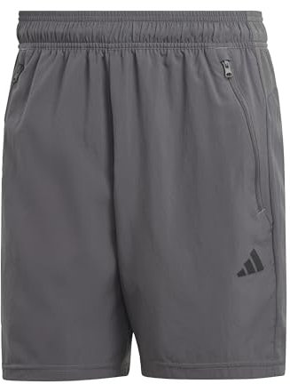 adidas Hombre Train Essentials Woven Training Shorts, Grey Five/Black, M 5 Inch