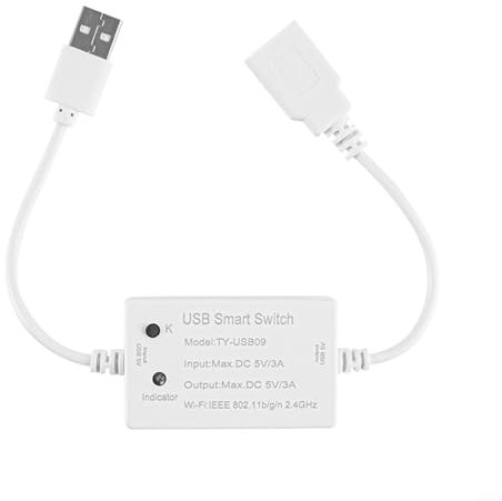 DAZZLEEX USB Smart Switch Controller WiFi per Tuya Interruttore Automatico Timer Controllo vocale App Controllo remoto Monitoraggio in Tempo Reale