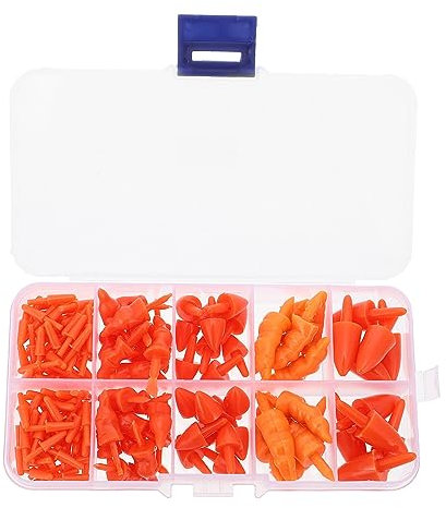 TOYANDONA 160 Stück Kunststoff-Schneemann-Nase Spielzeugnase Weihnachtsmann-Puppen Sicherheit Schneemann-Nase Zum Basteln Karotte Für Schneemann Basteln Schneemann-Puppennase