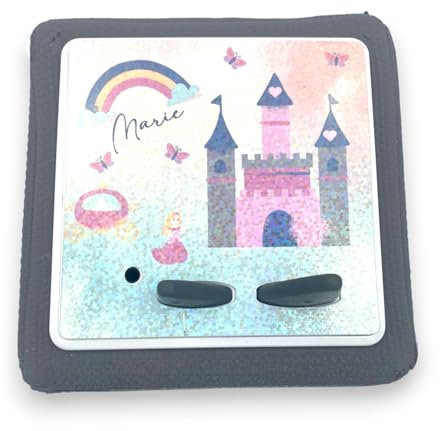 MilaBoo® laminierte Schutzfolie für Toniebox personalisiert I passgenau und selbstklebend auf hochwertiges Vinyl I optional mit Schutz für die Ladestation (Prinzessin)