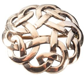Keltischer Knoten Gewandschließe LAURIN Ø 2.3 cm Brosche Fibel Bronze