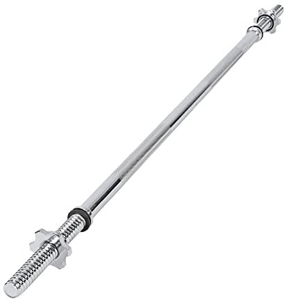 wuuhoo® Langhantelstange Rocco - 120cm / 150cm / 160cm / 180cm / 200cm Hantelstange 30mm, Stahl verchromte Hantel mit Sternverschluss - Fitnessgerät für Zuhause, Kapazität 150 kg 150cm