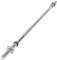 wuuhoo® Langhantelstange Rocco - 120cm / 150cm / 160cm / 180cm / 200cm Hantelstange 30mm, Stahl verchromte Hantel mit Sternverschluss - Fitnessgerät für Zuhause, Kapazität 150 kg 150cm