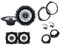 Kit 4 Casse ALPINE SXE-1725S + SXE-1025S Compatibile con Fiat Punto Evo, Punto 199 dal 2005, Grande Punto + 2 Supporti Anteriori + 2 Supporti Posteriori + 4 Connettori