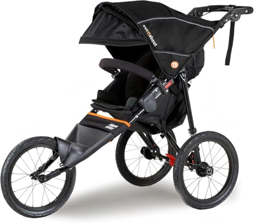 Out 'n' About Nipper Sport-Kinderwagen | Jogging-Kinderwagen | Neugeborene - 4 Jahre | Leichter All-Terrain Buggy | Summit Black | Regenschutz inklusive