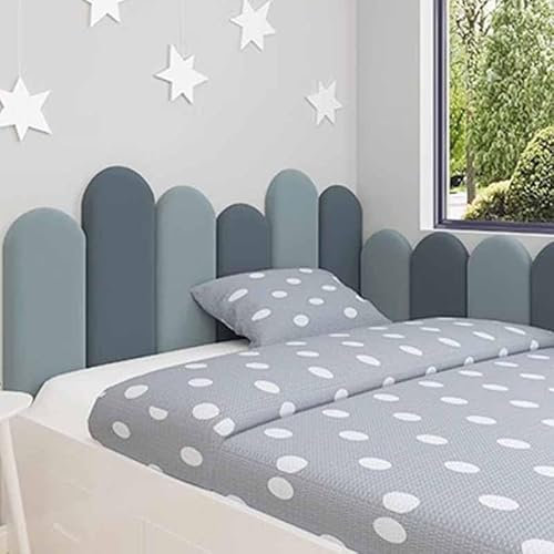 YWQJL Panneaux Muraux Rembourrés Panneau Rembourré 3D Tête De Lit Panneau Mural De Décoration, Déco Murale Chambre À Coucher Tapissée(D,120cm)
