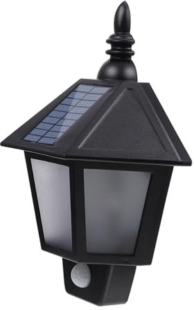 Gadpiparty 1 Satz Solar-Wandleuchte Solar-Sicherheitsleuchten Solar-Terrassenlichter im Freien IP led wall lights Sonnenlicht Dekor Garten Solarleuchte geführtes Solarlicht Flamme schmücken