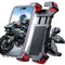 JOYROOM 2025 Support Telephone Moto, [Anti-Vibrations et Verrouillage 1s] Support Telephone Velo, [360 ° Rotation] Porte Telephone Velo pour iPhone et Smartphone 4.7 -6.8