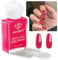 Modelones Quick Dry Nail Polish, Red Chrome Shine Fast Drying Nail Varnish, 15 ml Air Dry Nail Art DIY Home Salon Long Last Manicure Gift for Women 0.5 Fl Oz