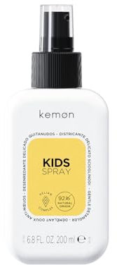 Kemon - Kids Spray, sanftes Entwirren, Formel ohne Ausspülen, geeignet für Kinder ab drei Jahren, wirksam auch bei langen Haaren, 200 ml