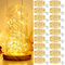 【18 Stück】 Mini Lichterkette mit Batterie, 2M 20 LED Kleine Lichterketten Batteriebetrieben, Lichterkette Innen, 3 Modi DIY Lichterkette Wasserdicht für Party Hochzeit Weihnachtsdeko (Warmweiß)