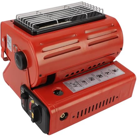 Brûleur de Chauffage au Gaz Portable 2 en 1, Chauffage au Gaz liquéfié au Butane, pour le Camping, Chauffage D'urgence, Cuisinière D'extérieur