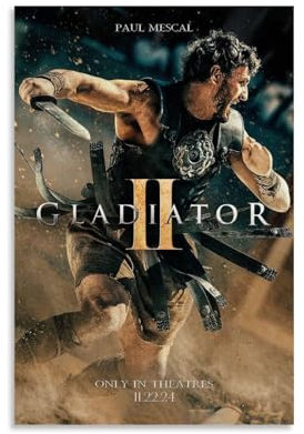 TPLLPK Filmposter Gladiator 2, dekoratives Gemälde, Leinwand, Wandposter und Kunstdruck, moderne Familienschlafzimmer-Dekoration, Poster, 20 x 30 cm