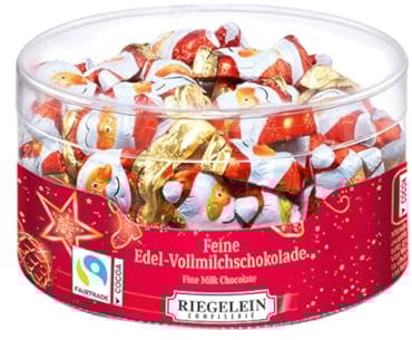 Riegelein Weihnachtswichtel mini mit 5g pro Stück Runddose 400g