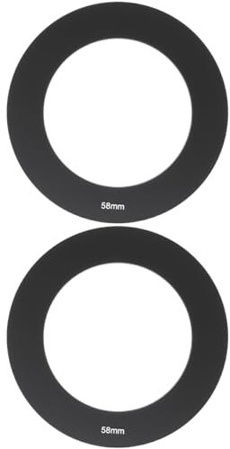 LT Easiyl Lot de 2 Bagues d'adaptation pour Porte-Filtre 58 Mm Compatible avec Cokin La Série P Noires