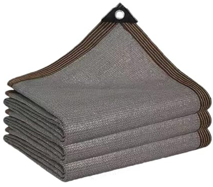 Voile d'ombrage gris pour jardin, balcon, pavillon, piscine - 4 x 6 m - Voile d'ombrage pour bloquer les UV, l'auvent et la cour