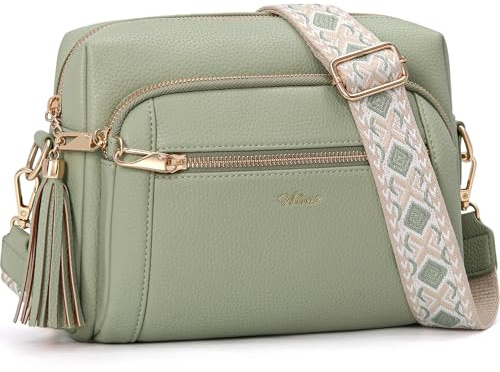 HILAEX Sacs Bandoulière Femme avec Antivol, Sac a Main Femmes Bandoulieres | Sac Bandoulière Femme avec Sangle Réglable et Large Amovible