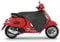 Stricto © Premium Roller Beinabdeckung | Schwarz | Universal - Wasserdicht | Winddicht - Beinabdeckung für Roller | Universal-Roller Beinabdeckung (Vespa-Roller)