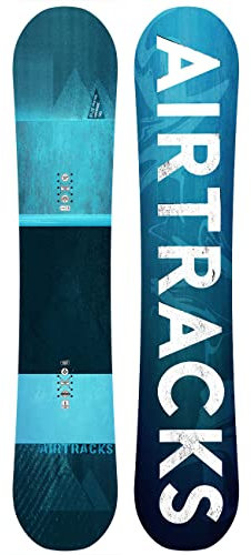 Airtracks Herren Snowboard Freeride Freestyle - Blue Drifter Hybrid Rocker Wide Snowboard 160 cm