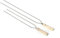 Sbalchiero SPIEDINI Doppi Lunghezza 40 CM Inox (consigliato per Salsicce) Materiale: Acciaio Inossidabile 18/10