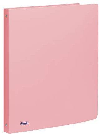 Favorit 400116637 Ordner Polypropylen P@STEL 22 x 30 cm, 4 runde Ringe, Durchmesser 15 mm, Pastellpuder
