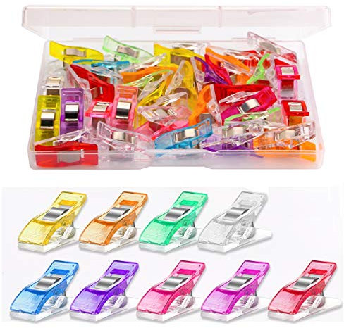 Lot de 30 pinces à coudre polyvalentes de qualité supérieure - Couleurs assorties - Pour fournitures de couture et outils d'artisanat